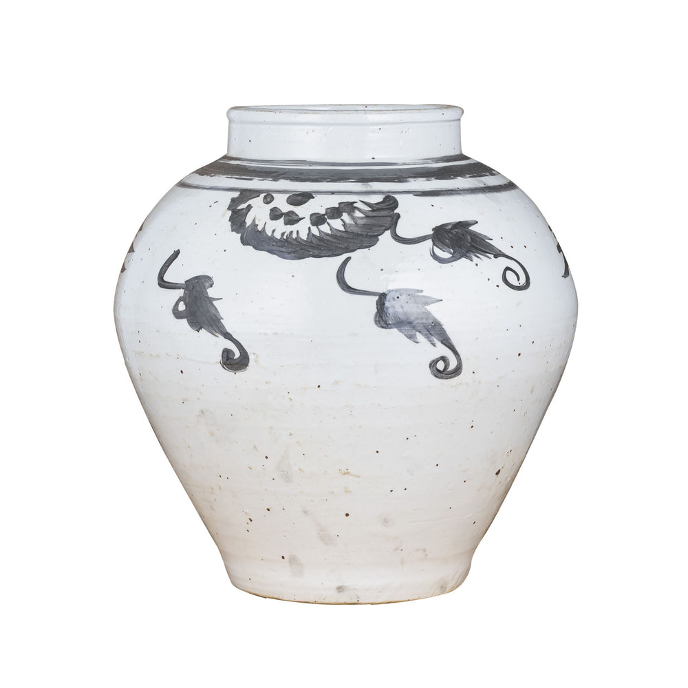 Black Longevity Wide Top Jar By Legends Of Asia