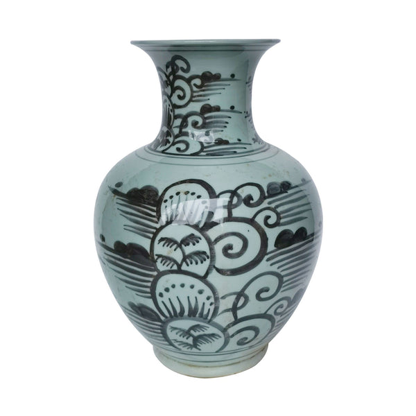 Black Wildflower Porcelain Vase By Legends Of Asia