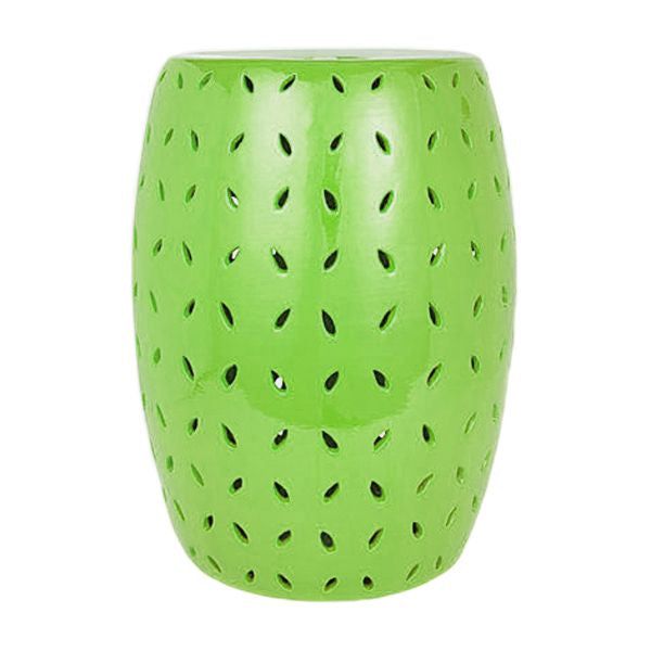 Coin Carving Garden Stool Lime Green By Legends Of Asia