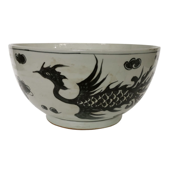 Charcoal Black Phoenix Bowl By Legends Of Asia
