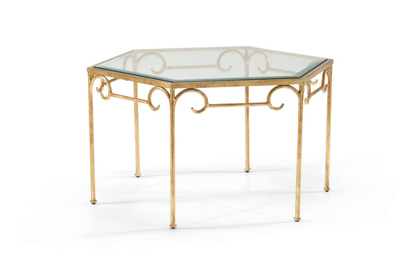 Chelsea House Lorenzo Cocktail Table, Gold