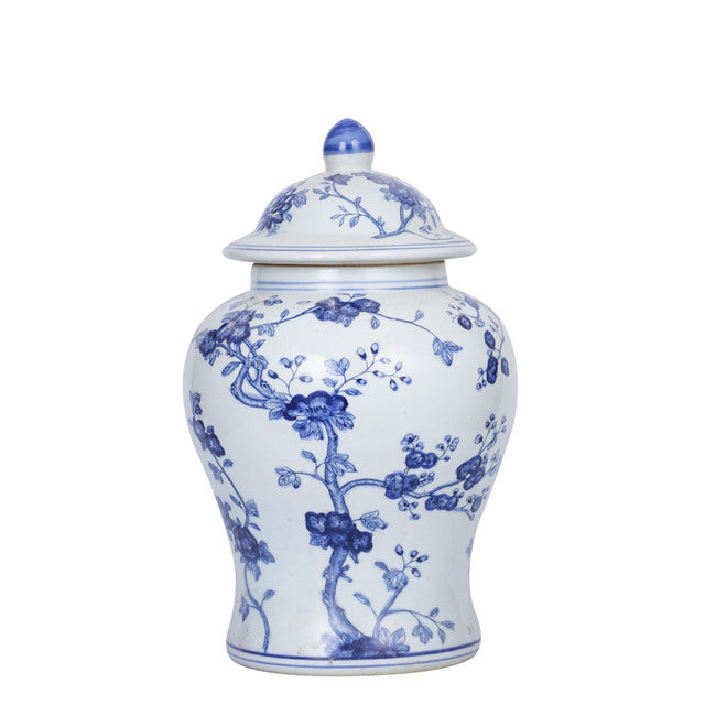 Legend Of Asia Blossom Tree Porcelain Temple Jar