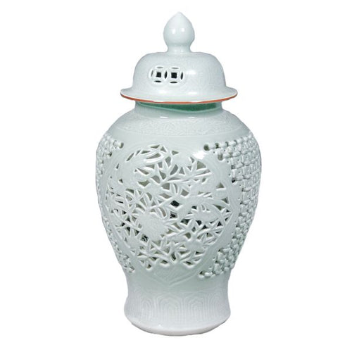 Celadon Carving Temple Jar By Legends Of Asia