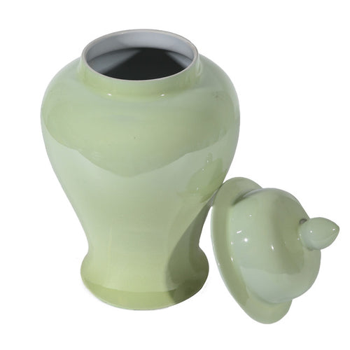 Spring Green Temple Jar Medium by Legends Of Asia