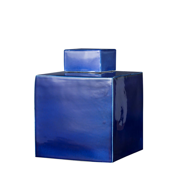 Square Tea Jar Small Navy Blue By Legends Of Asia