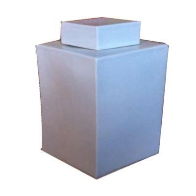 Diamond Shaped Tea Jar Large White By Legends Of Asia