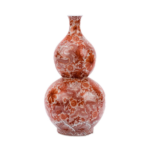 Orange Dragon Gourd Vase By Legends Of Asia