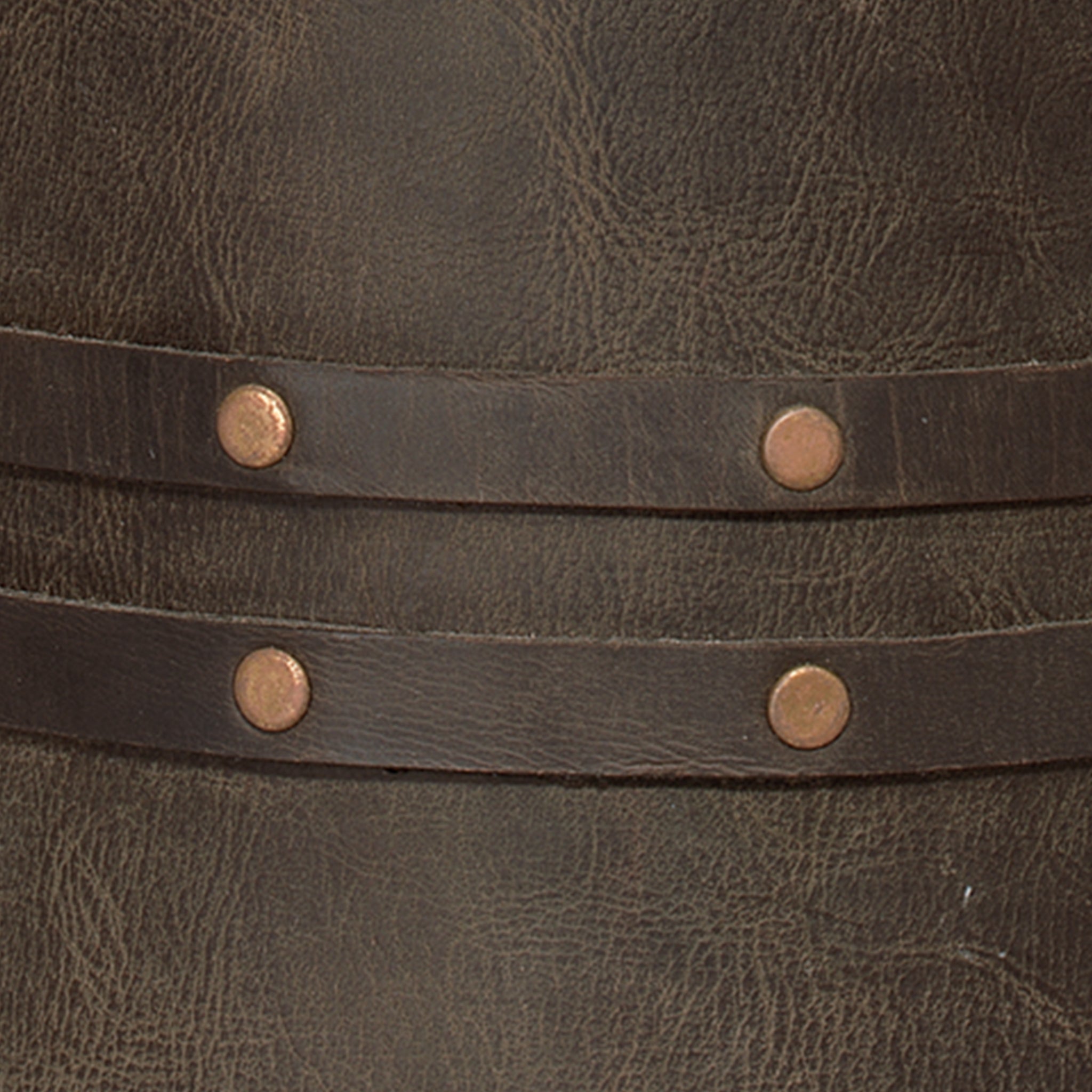 Jamie Young Barrel Table Lamp In Vintage Leather