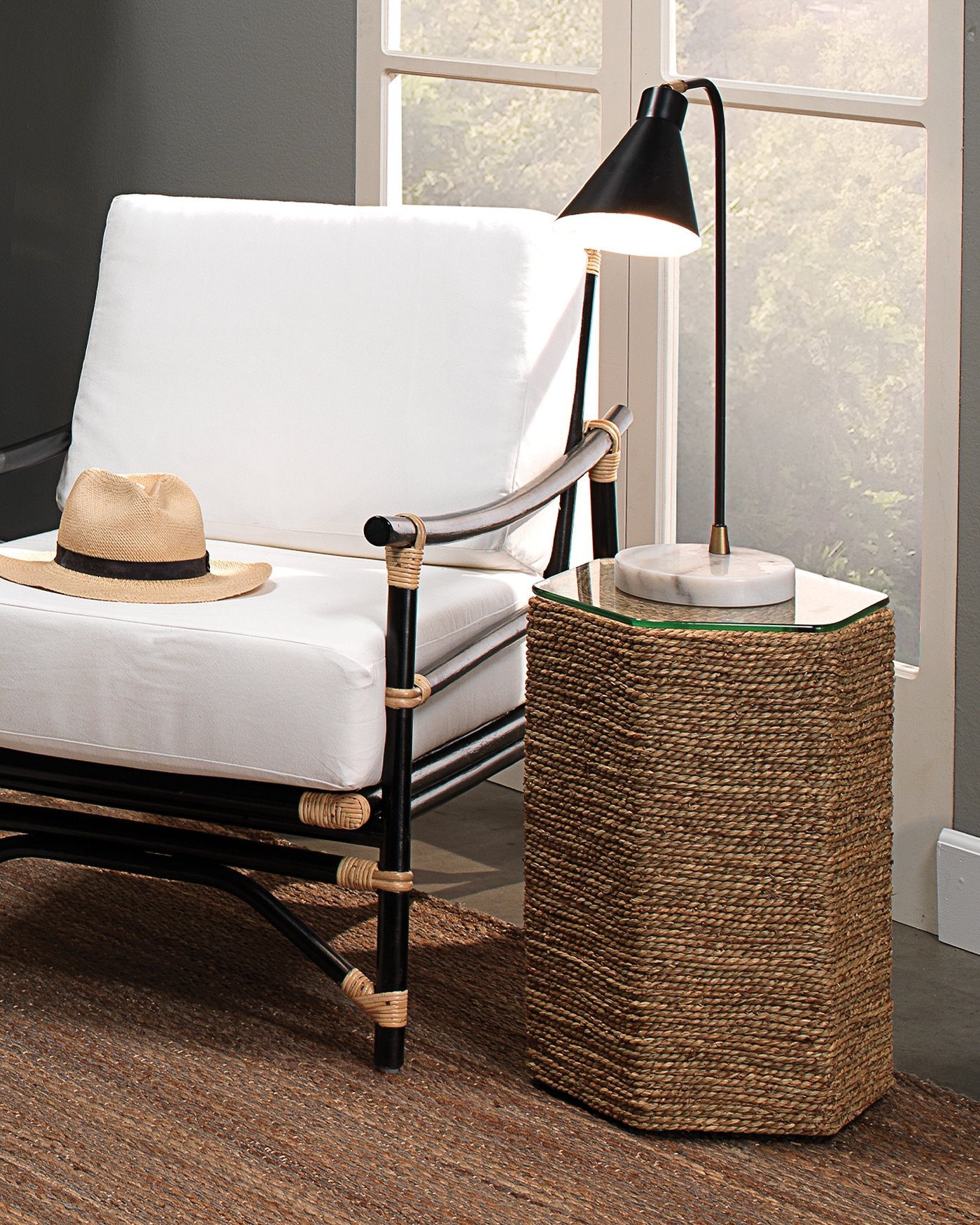 Jamie Young Chronicle Task Lamp In Black Metal