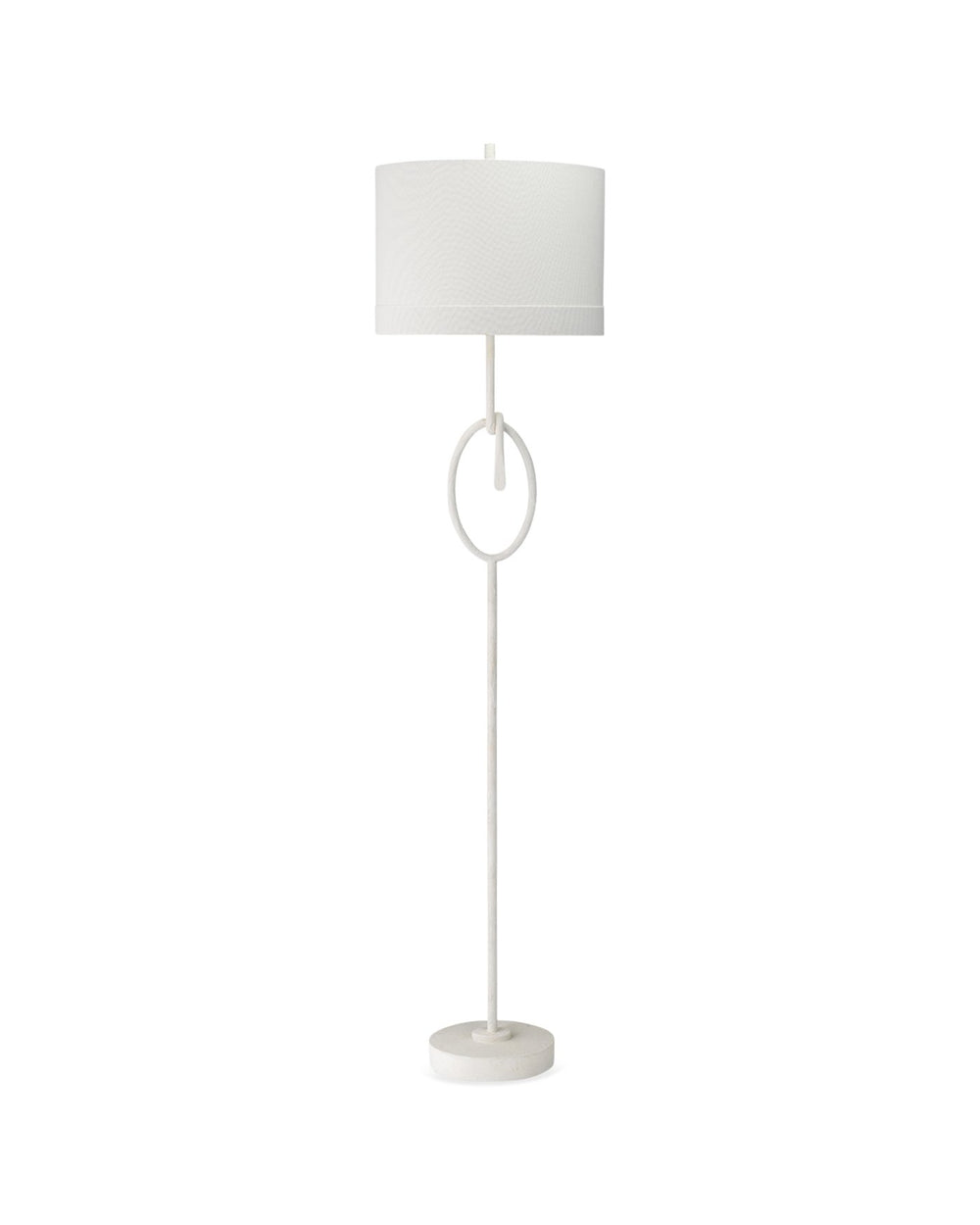 Jamie Young Knot Floor Lamp In White Gesso