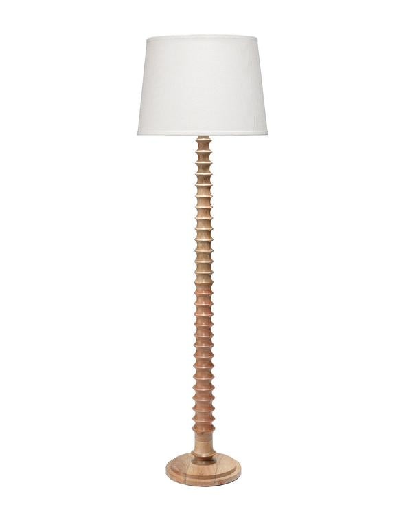 Jamie Young Revolution Floor Lamp In Bleached Wood