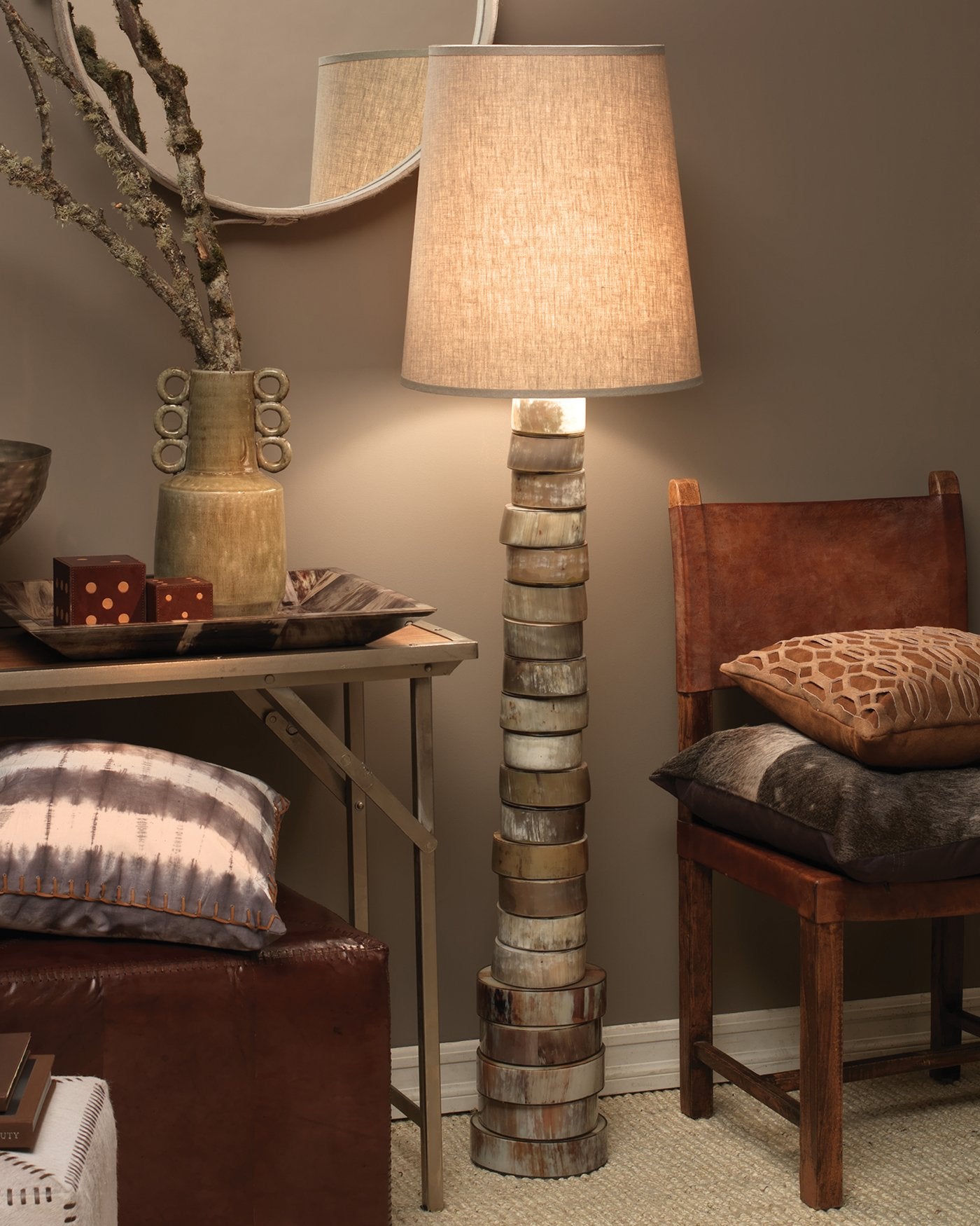 Jamie Young Stacked Horn Floor Lamp