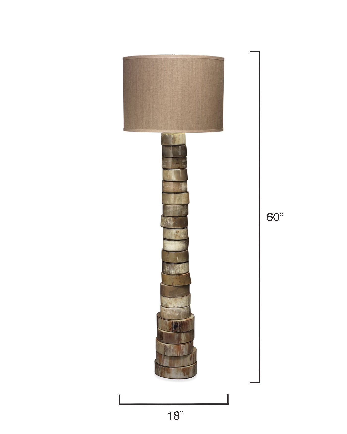 Jamie Young Stacked Horn Floor Lamp