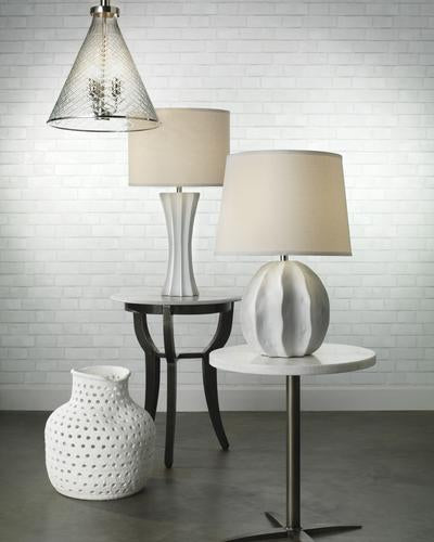 Jamie Young Urchin Table Lamp In Matte White