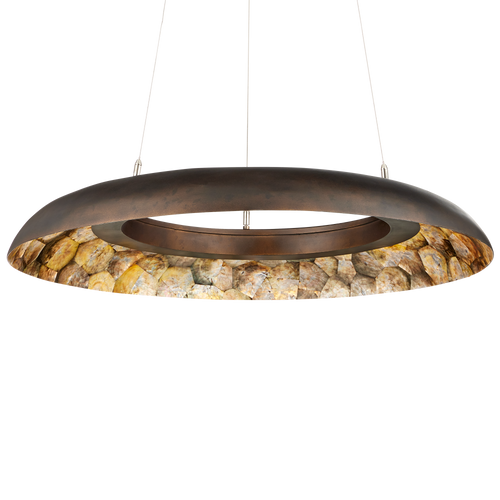 Currey & Company Tairagai 32.25" Shell 1 Light Led Chandelier