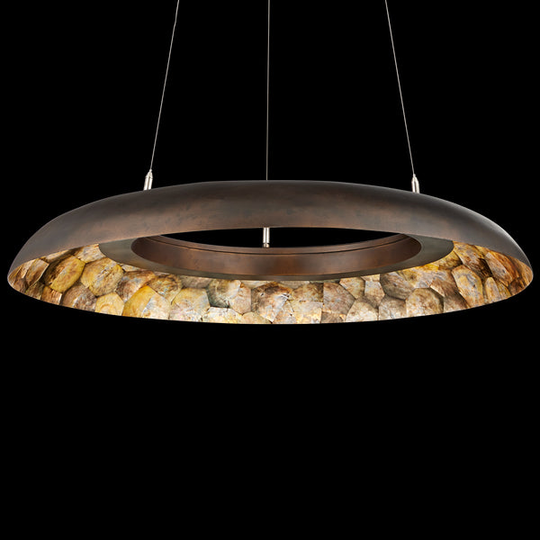 Currey & Company Tairagai 32.25" Shell 1 Light Led Chandelier