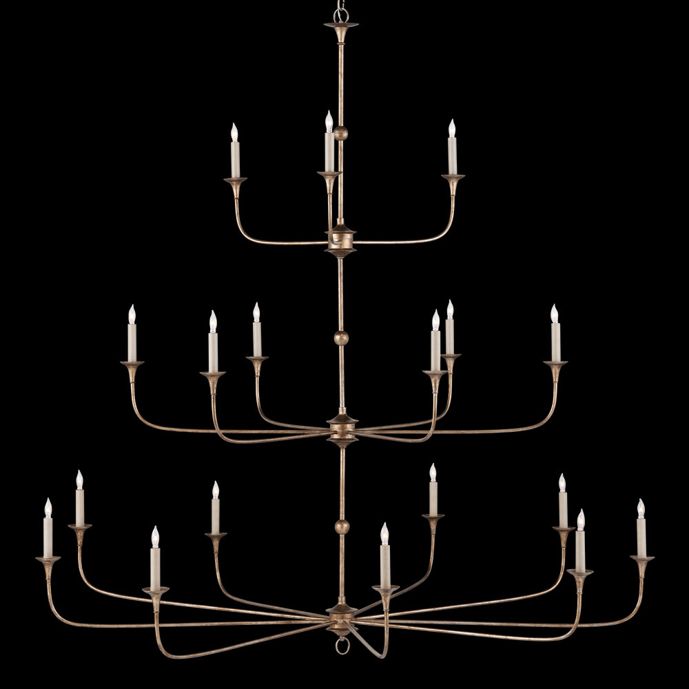 Currey & Company Nottaway 60" Bronze 18 Light Chandelier