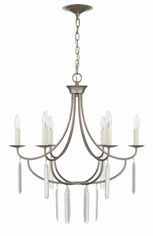 Lumanity Ella 6 Light Classic Candle Chandelier