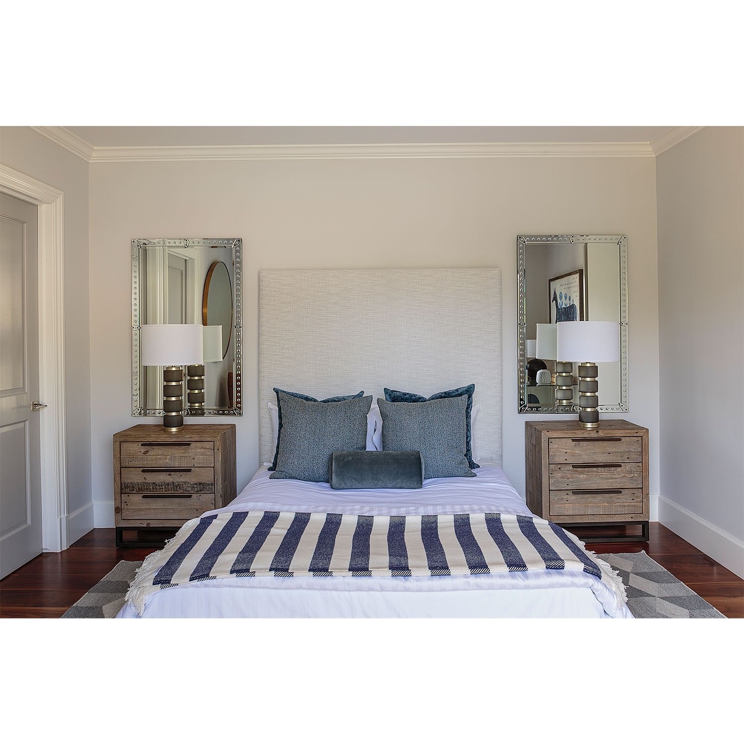 Mirror Home Mirror Framed with Convex Details