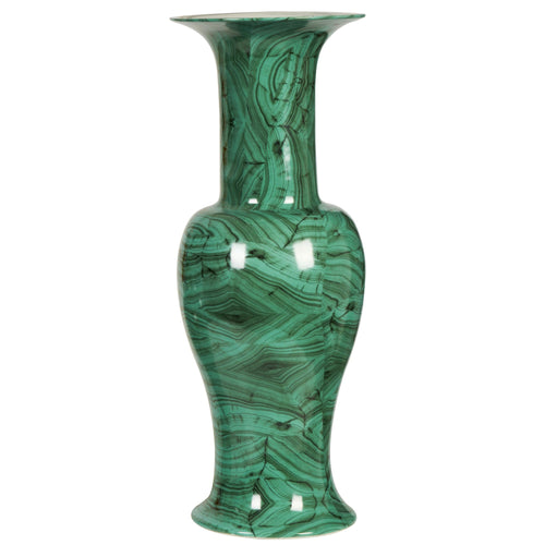 Forest Green Baluster Vase Large By Legends Of Asia