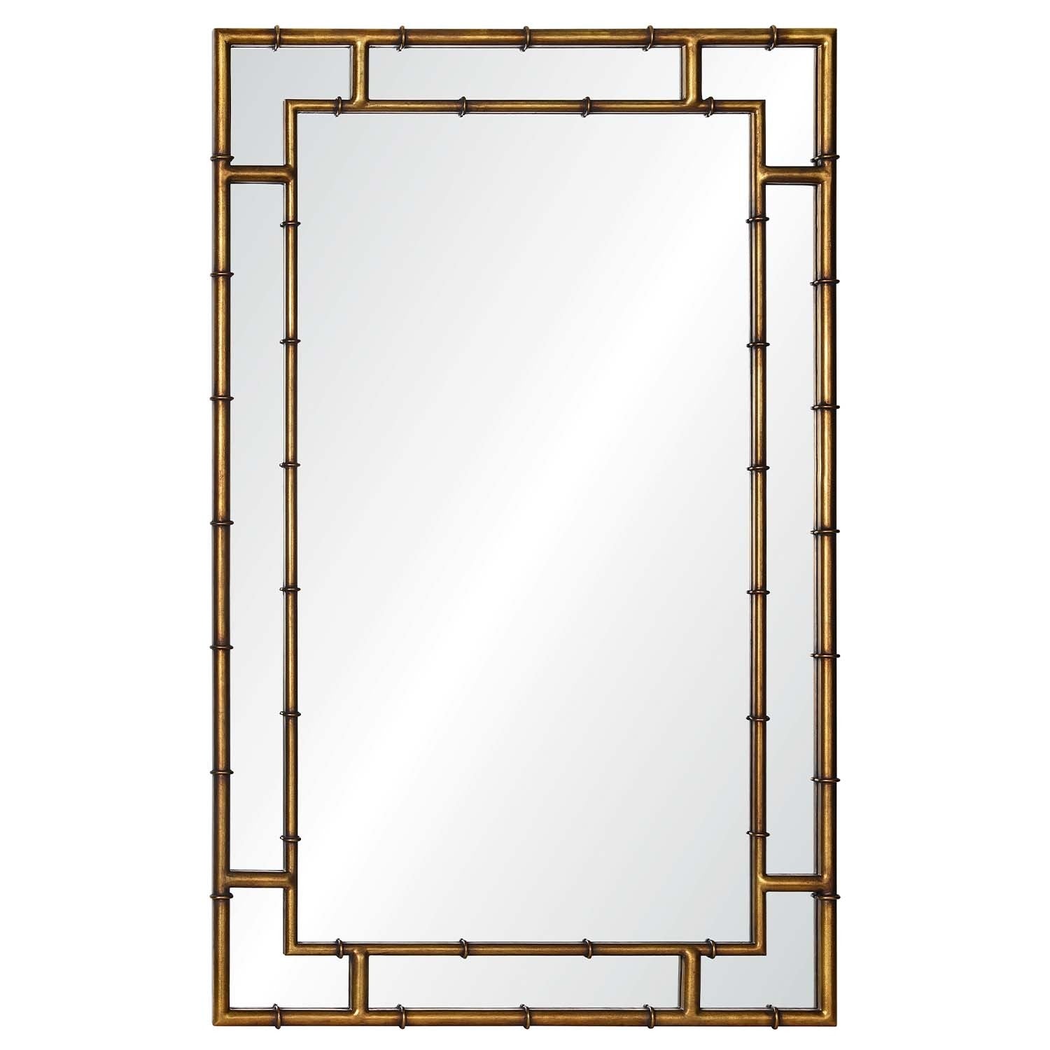 Mirror Home Double Bamboo Wall Mirror