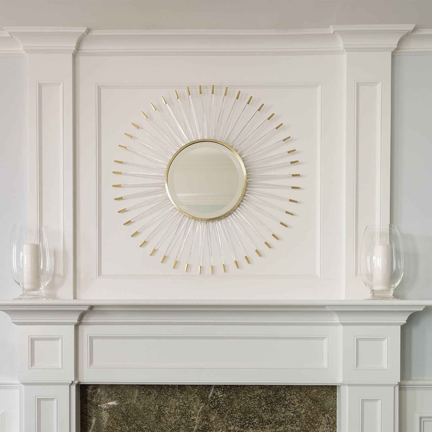 Mirror Home Starburst Acrylic Mirror, Nickel