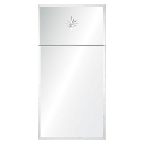 Mirror Home Etched Star Trumeau Wall Mirror
