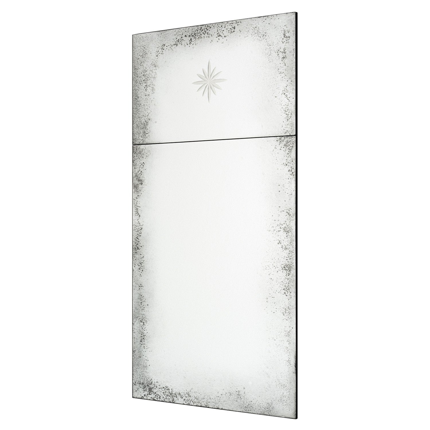 Mirror Home Trumeau Antique Mirror with Hand Etched Star