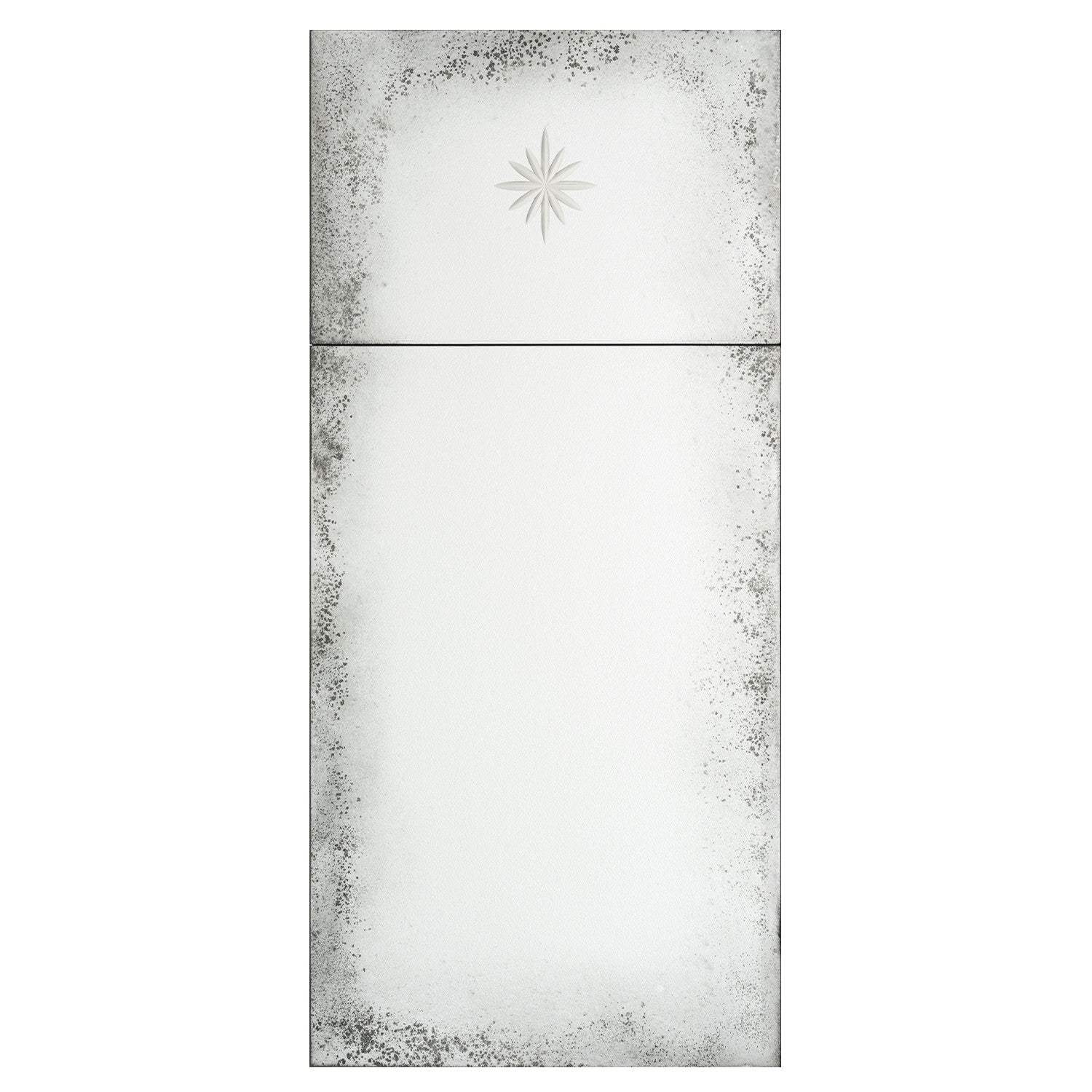 Mirror Home Trumeau Antique Mirror with Hand Etched Star