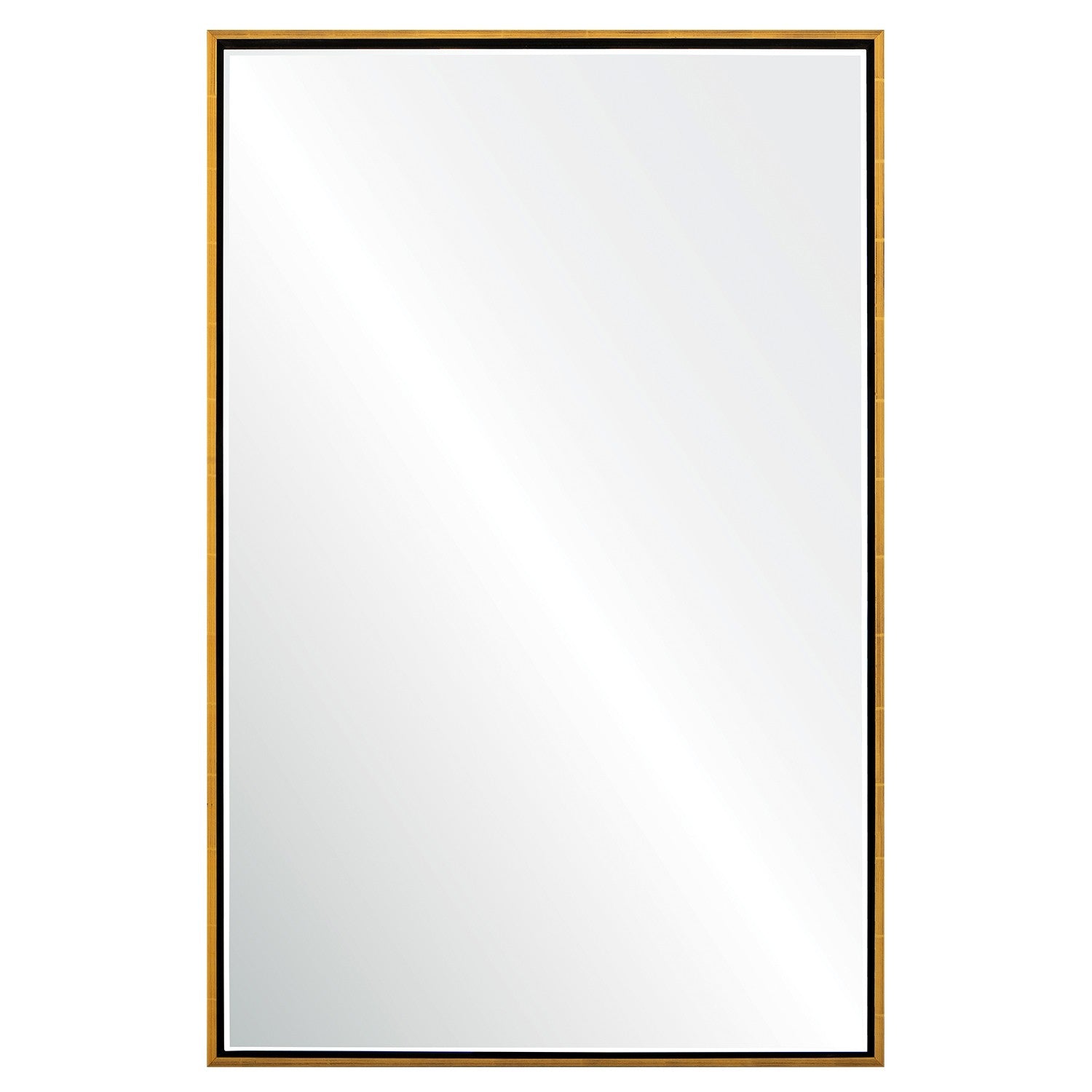 Mirror Home Ebony & Water Gilded Mirror in Gold or Silver Leaf