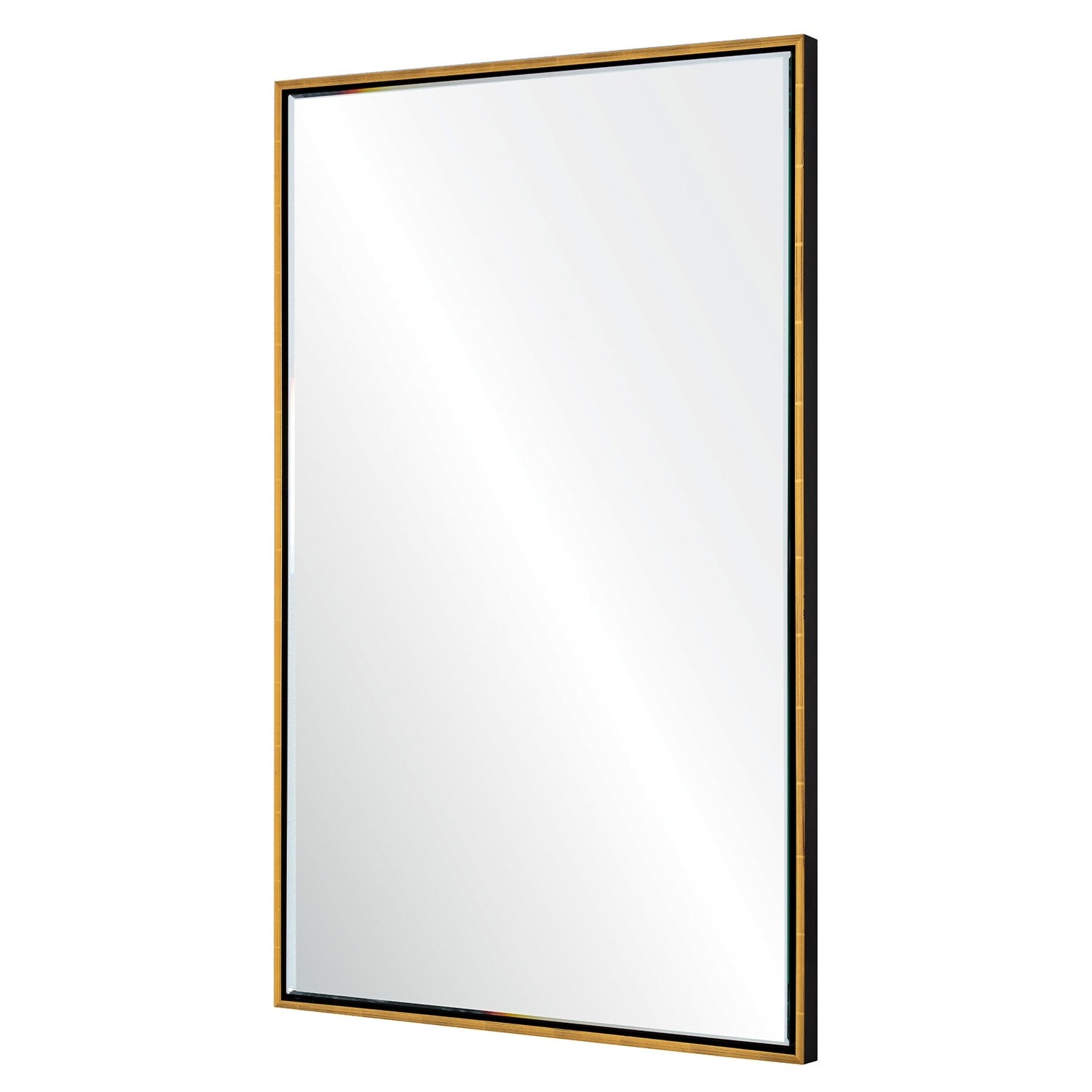 Mirror Home Ebony & Water Gilded Mirror in Gold or Silver Leaf