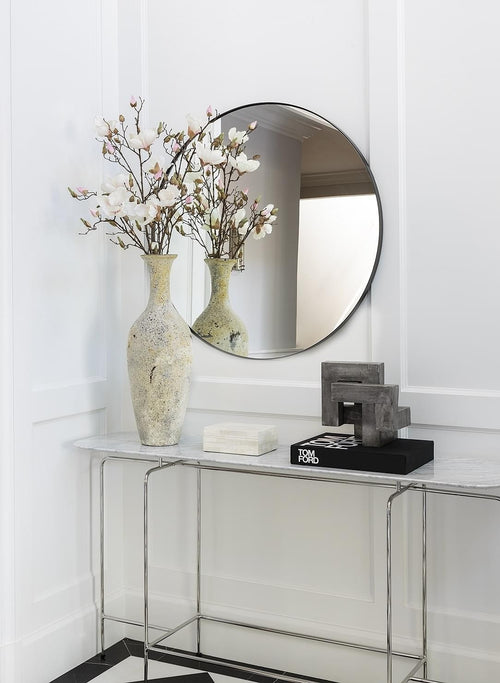 Mirror Home Round Stainless Steel Mirror, 36" x 36"