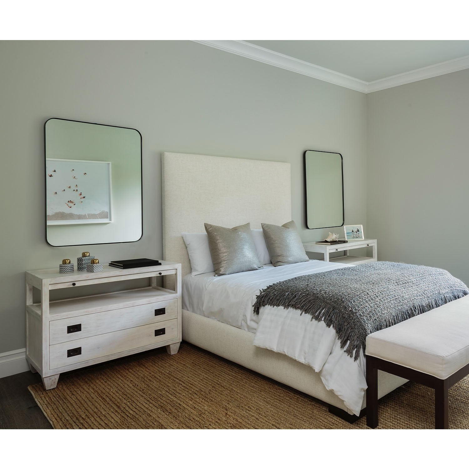 Mirror Home Black Nickel Rectangular Mirror