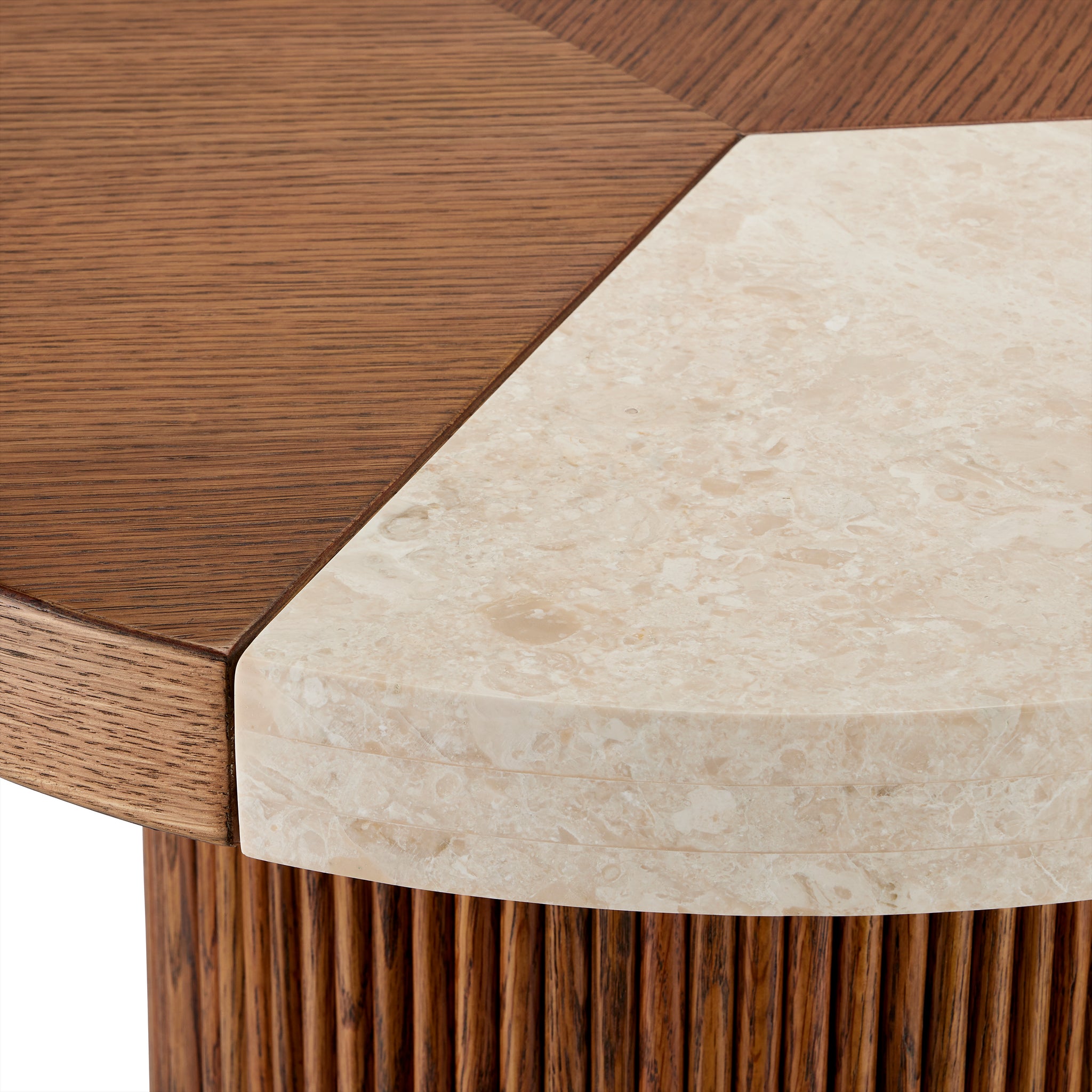 Currey & Company 18.5" Dakota Crema Marfil Marble Cocktail Table