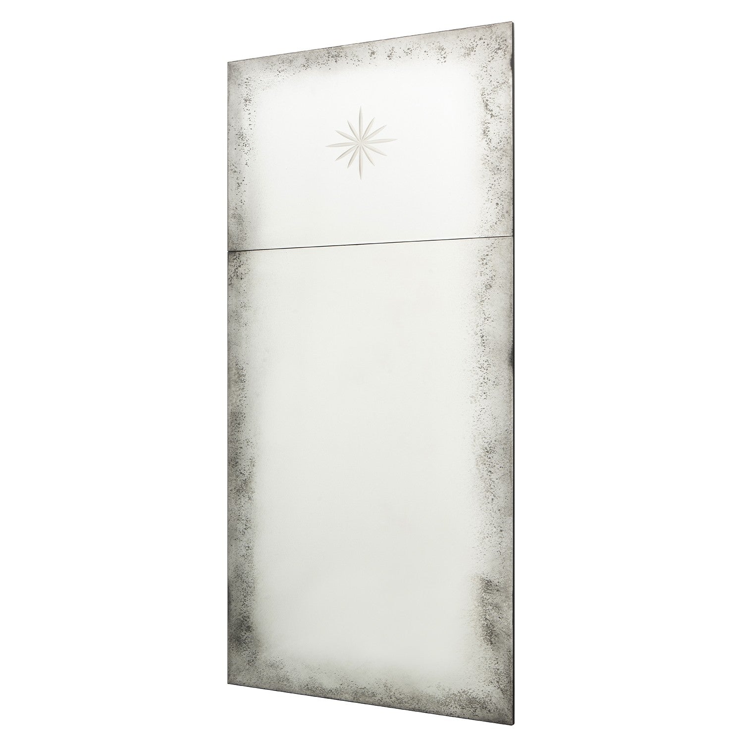 Mirror Home Trumeau Antique Mirror with Hand Etched Star