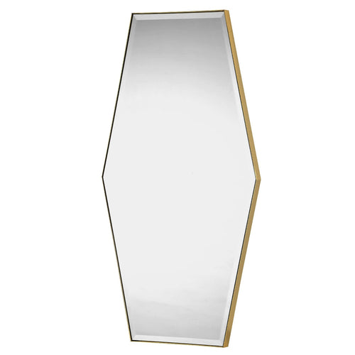 Mirror Home Diamond Shaped Mirror in Burnished Brass