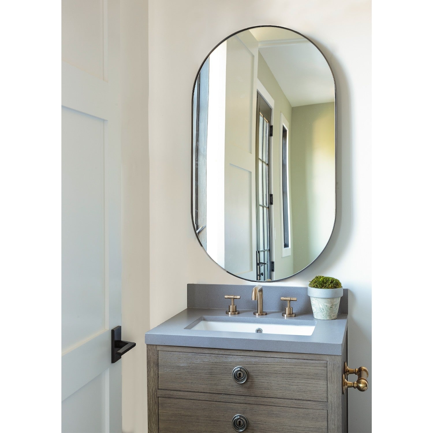 Mirror Home Oval Mirror, 24" x 42"