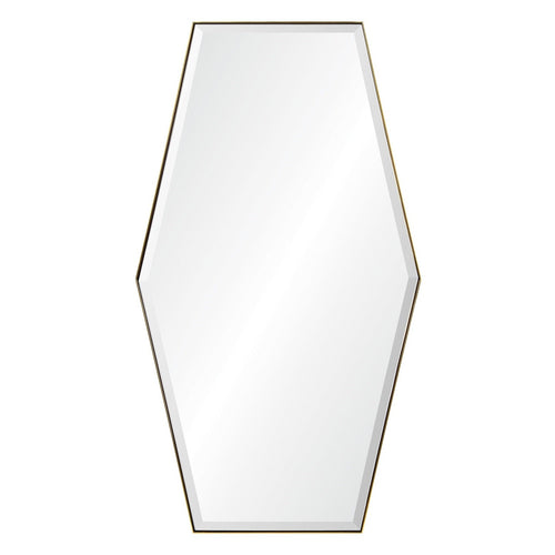 Mirror Home Diamond Shaped Mirror in Burnished Brass