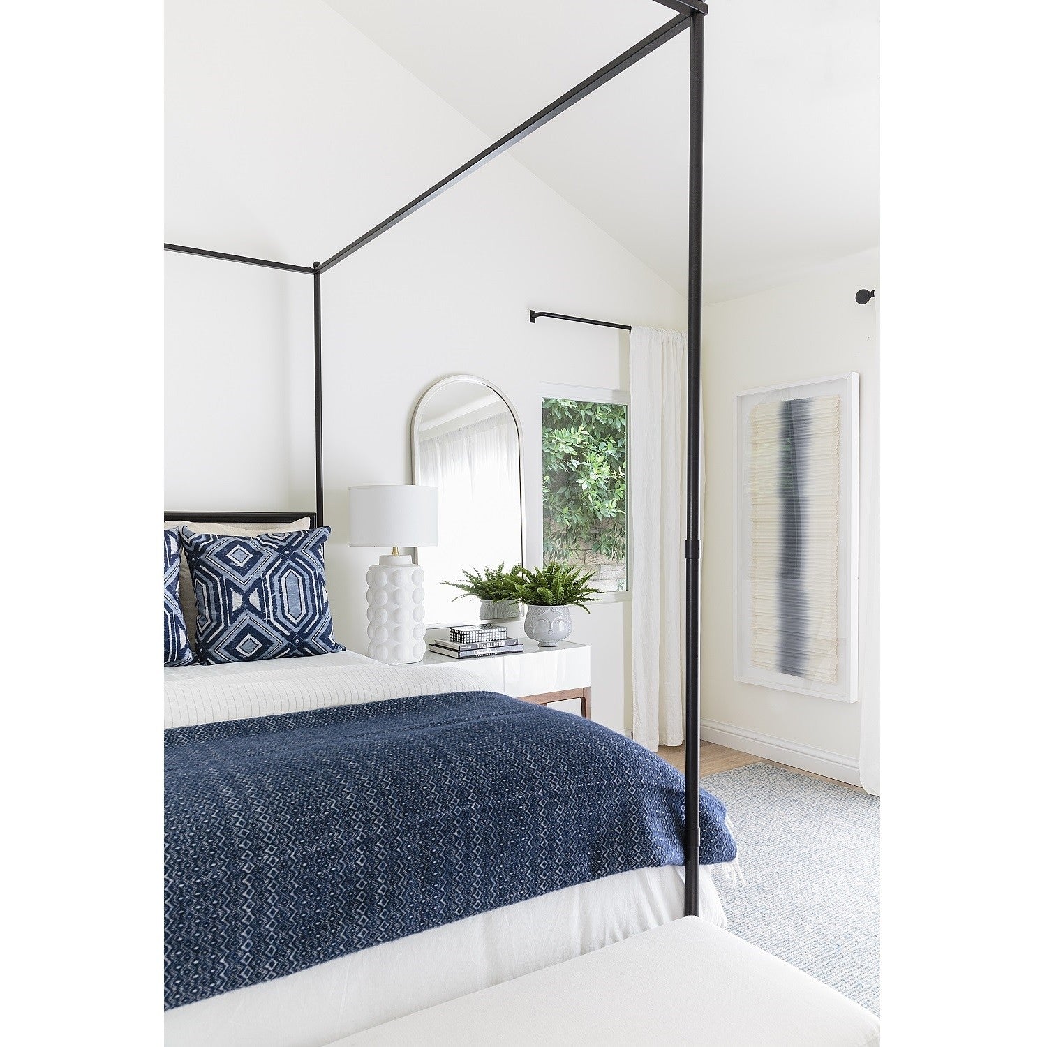 Mirror Home Iron Mirror in Gold or Silver Leaf, 24" x 48"