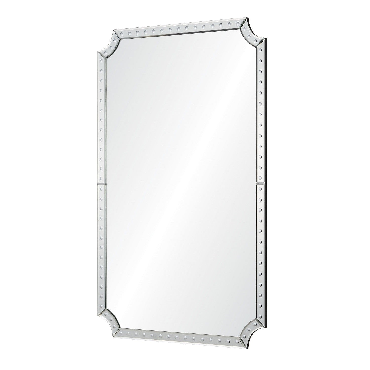 Mirror Home Hand Cut Beveled Tile Wall Mirror, 30" x 46.5"