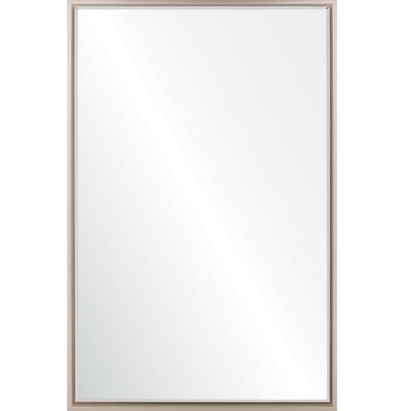 Mirror Home Floating Panel Mirror in Silver and White