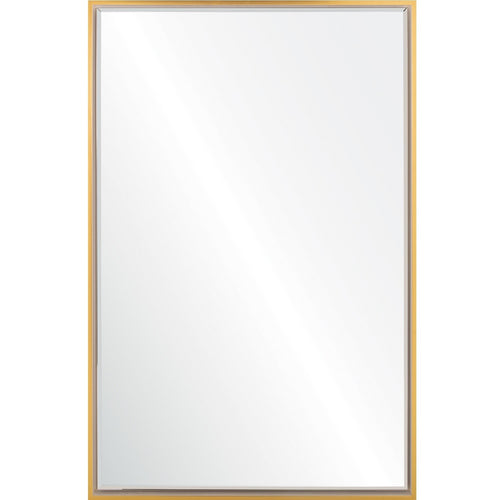 Mirror Home Floating Panel Mirror in Gold & White