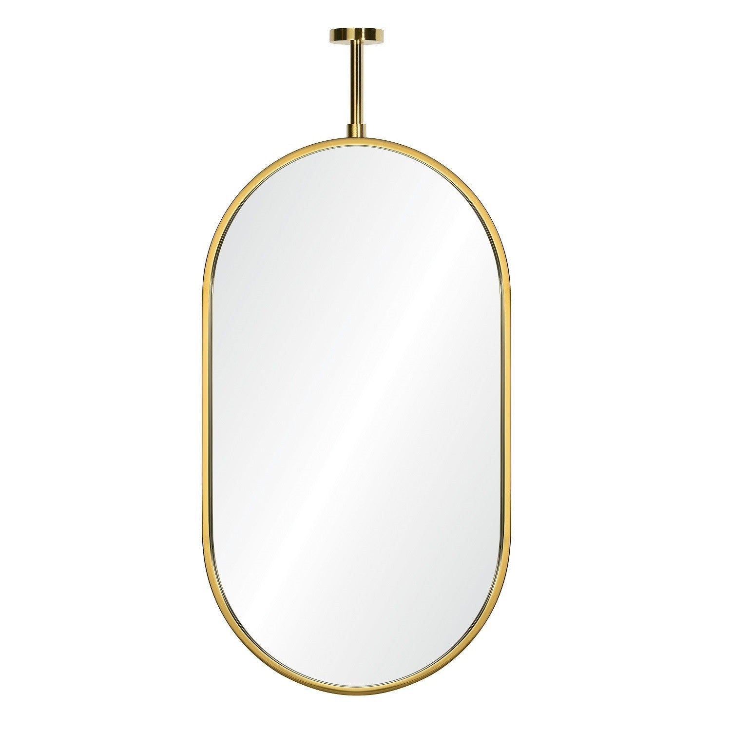 Mirror Home Oval Wall Mirror with Adjustable Ceiling Mount