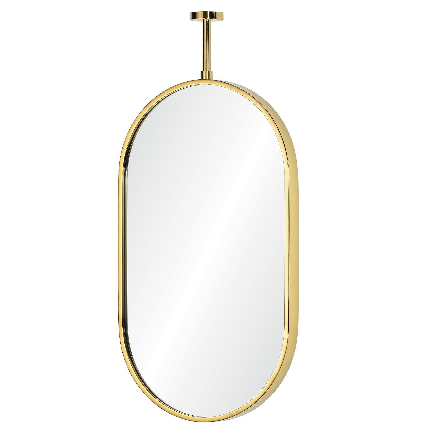 Mirror Home Oval Wall Mirror with Adjustable Ceiling Mount