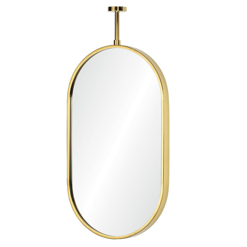 Mirror Home Oval Wall Mirror with Adjustable Ceiling Mount