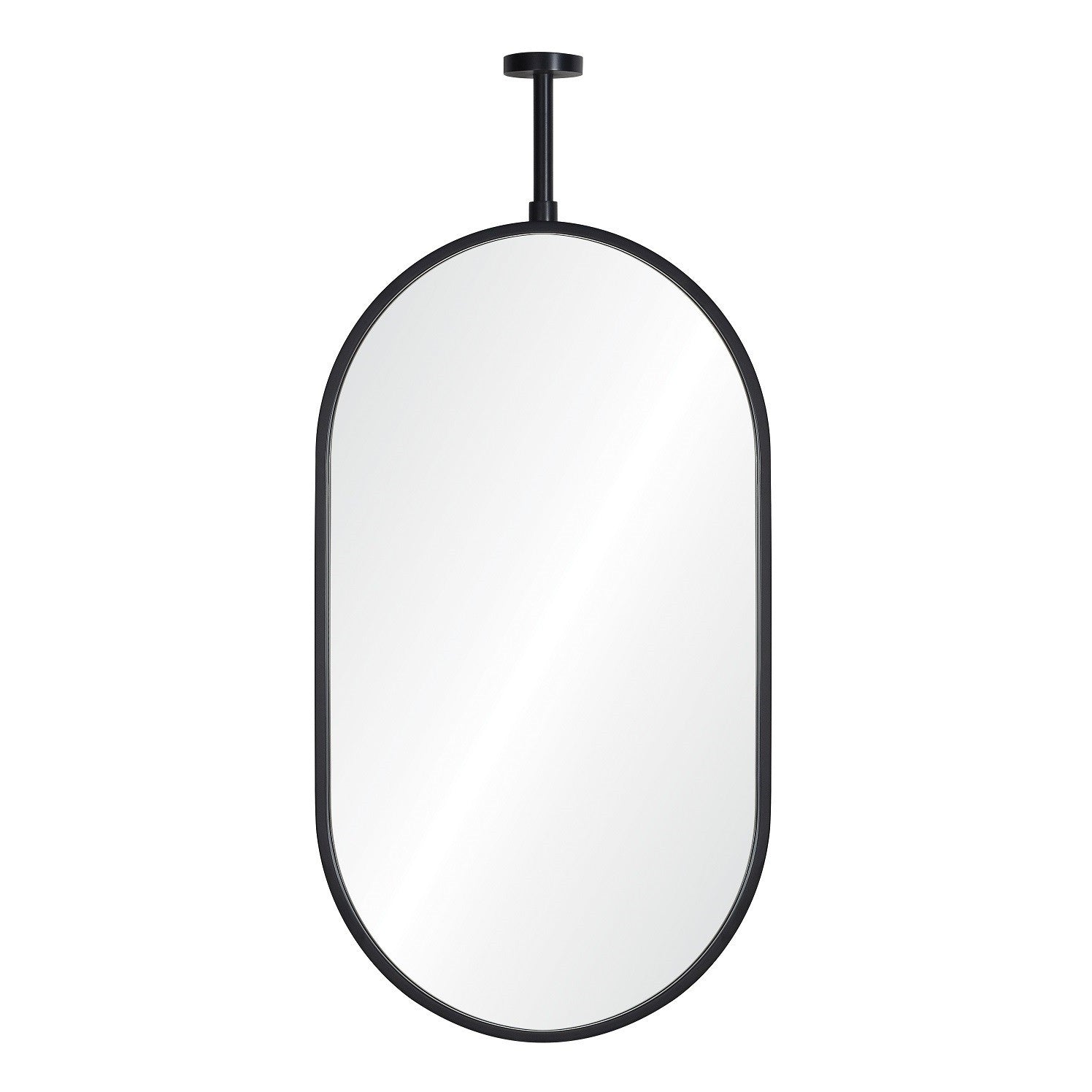 Mirror Home Oval Wall Mirror with Adjustable Ceiling Mount