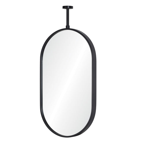 Mirror Home Oval Wall Mirror with Adjustable Ceiling Mount