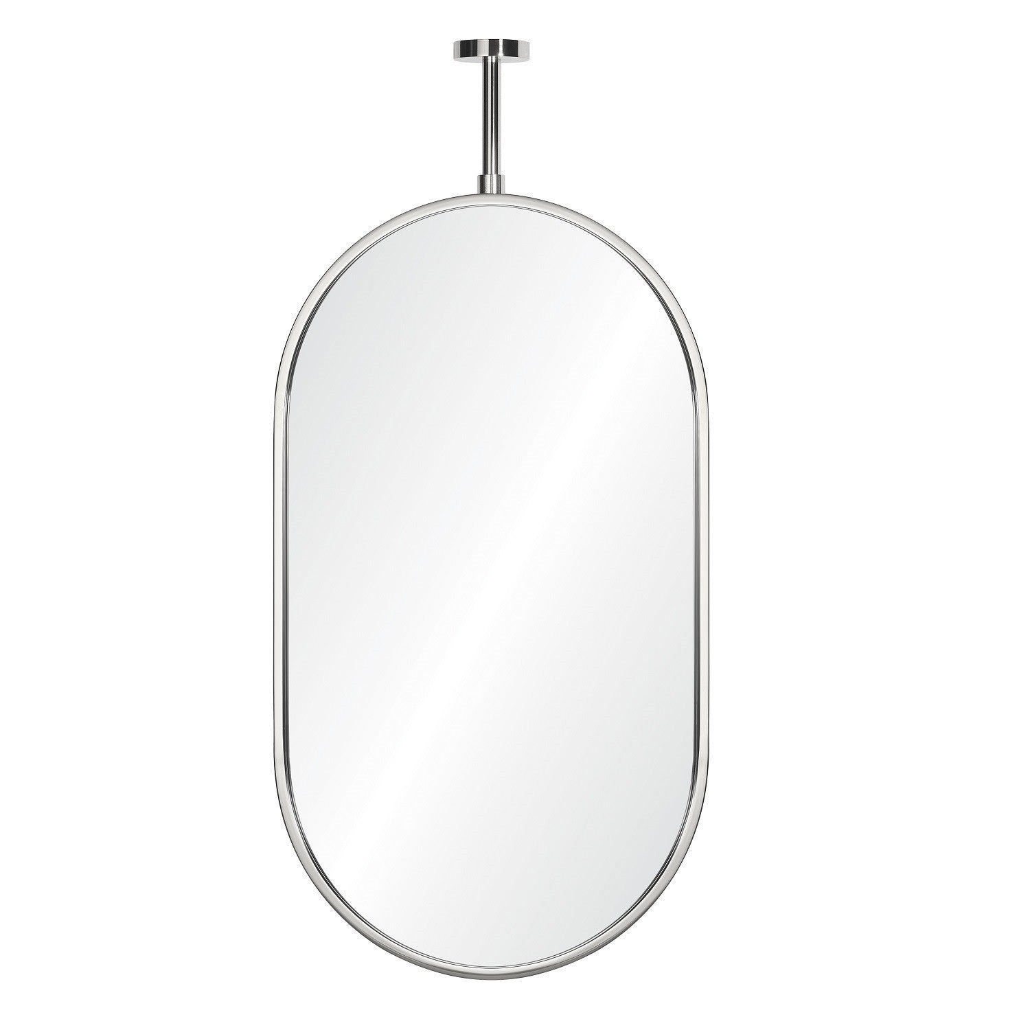 Mirror Home Oval Wall Mirror with Adjustable Ceiling Mount