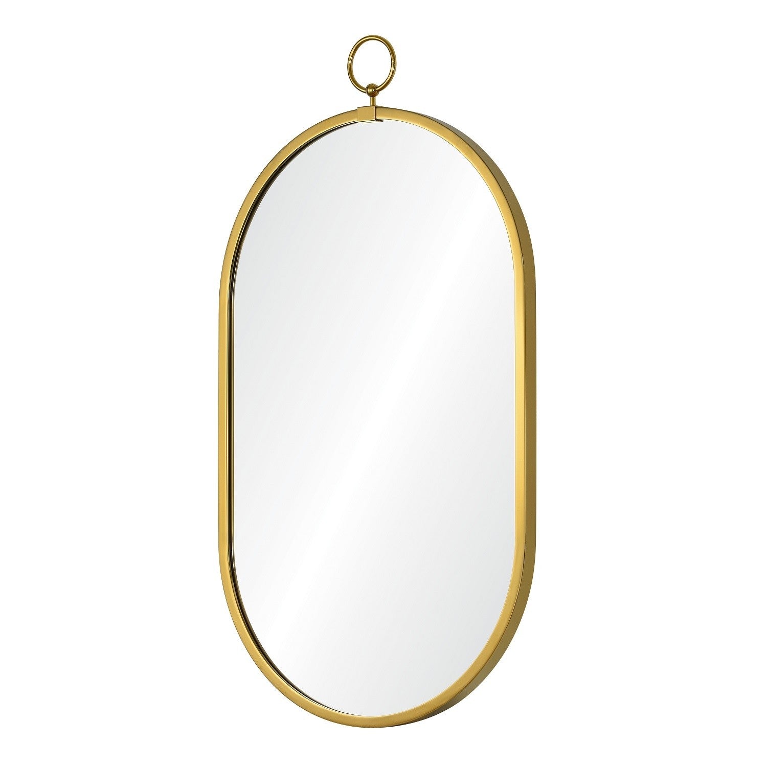 Mirror Home Oval Capsule Mirror with Ring