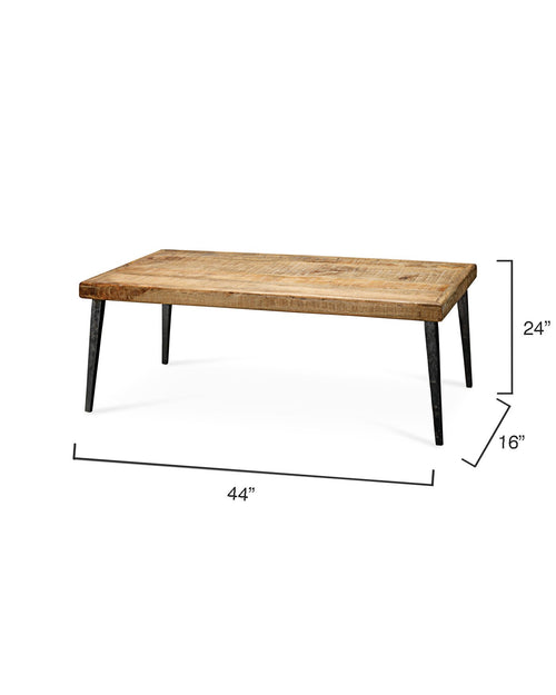 Jamie Young Farmhouse Coffee Table In Natural Wood